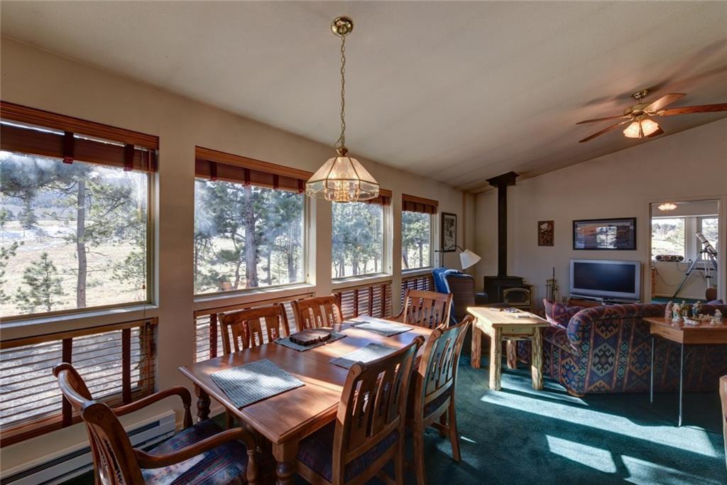2315 Singletree Road Hartsel, CO 80449 - Photo 11 of 30 a view of a dining room with furniture window and outside view