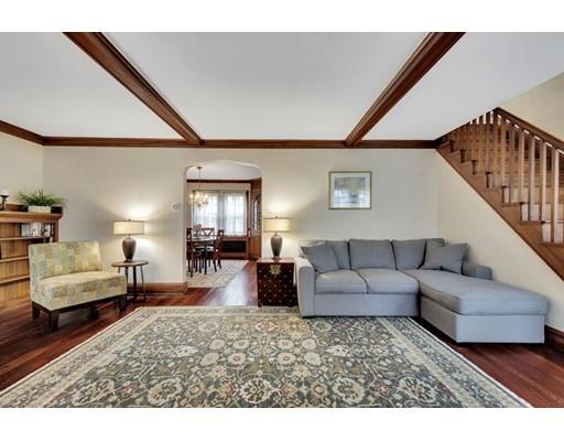 21 Homewood Road Boston, MA 02132 - Photo 3 of 25 a living room with furniture and a wooden floor
