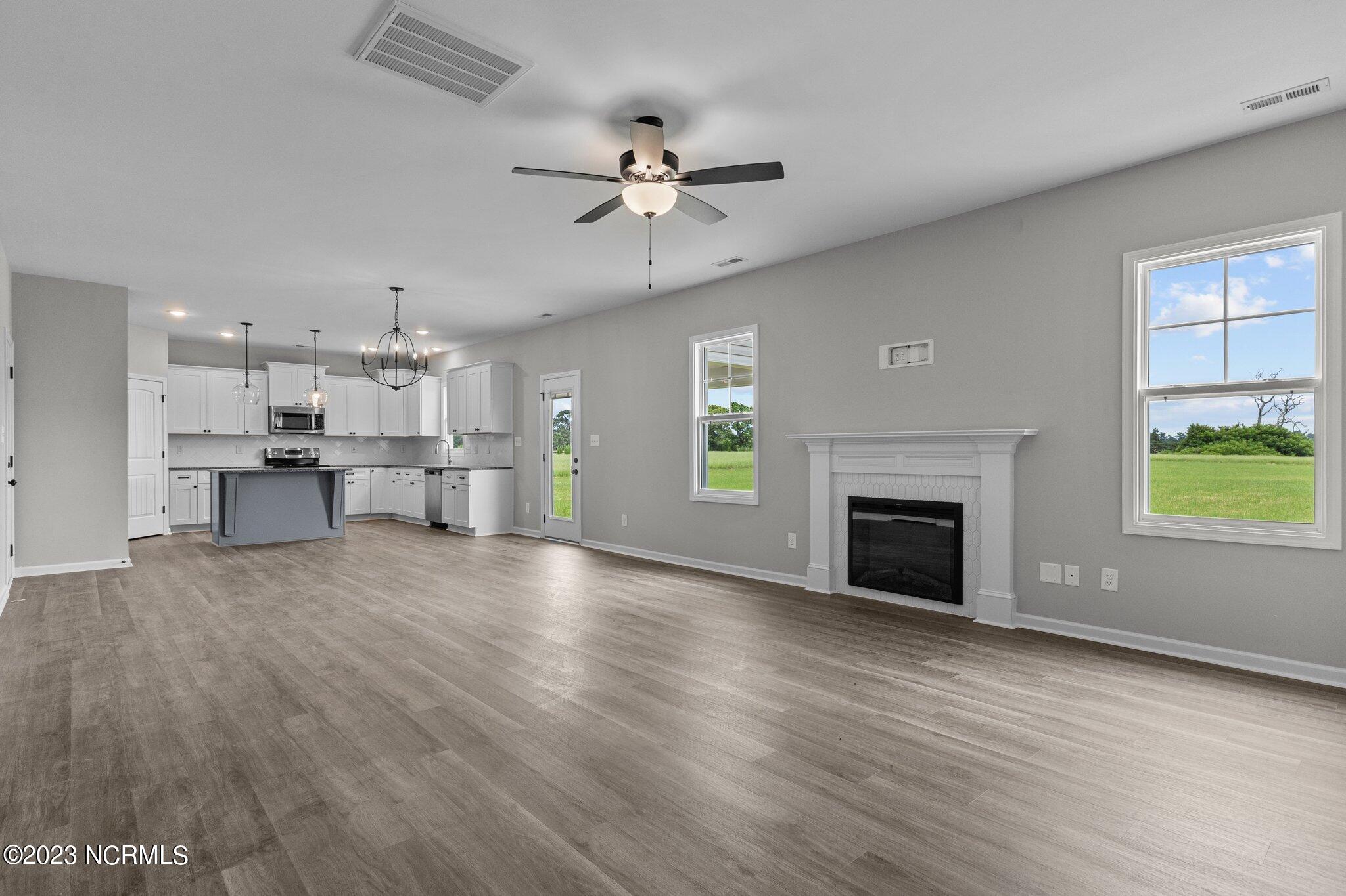 252 Rocking Horse Lane Raeford, NC 28376 - Photo 24 of 47 Living Room, Breakfast Area and Kitchen