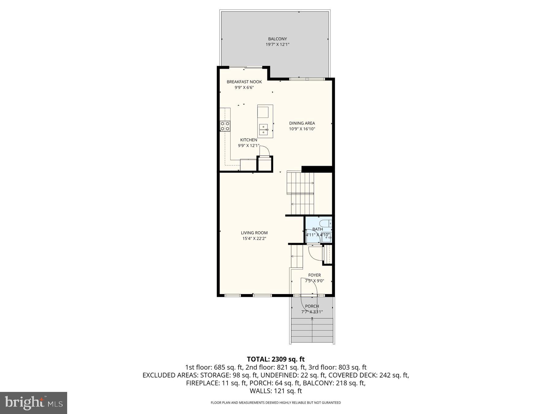 2640 Streamview Drive Odenton, MD 21113 - Photo 70 of 73 1st Floor Floorplan