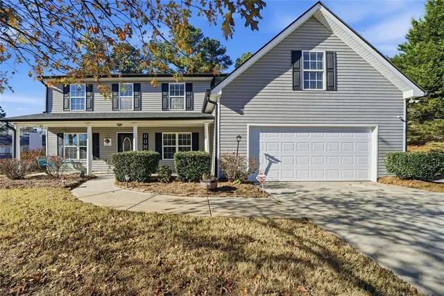 a front view of a house