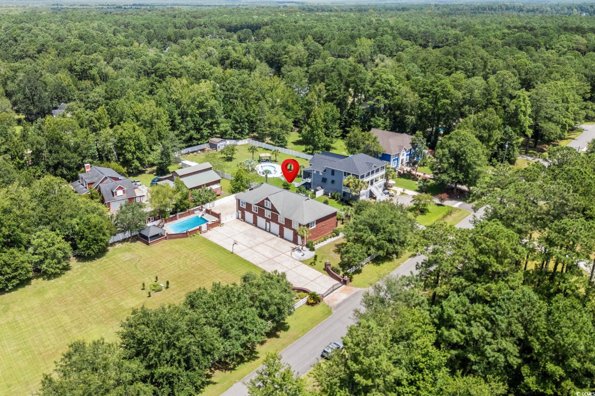 6912 Bay Road Myrtle Beach, SC 29588 - Photo 29 of 38 Bird's eye view of a forest
