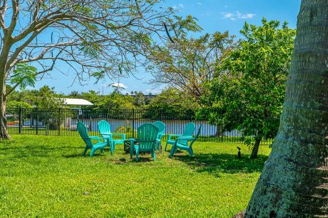a view of a building with a swimming pool