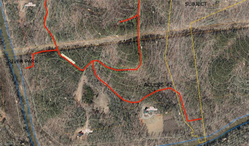 0 Mission Road Danbury, NC 27016 - Photo 20 of 27 Secondary access driveway and River Park, a.k.a common area