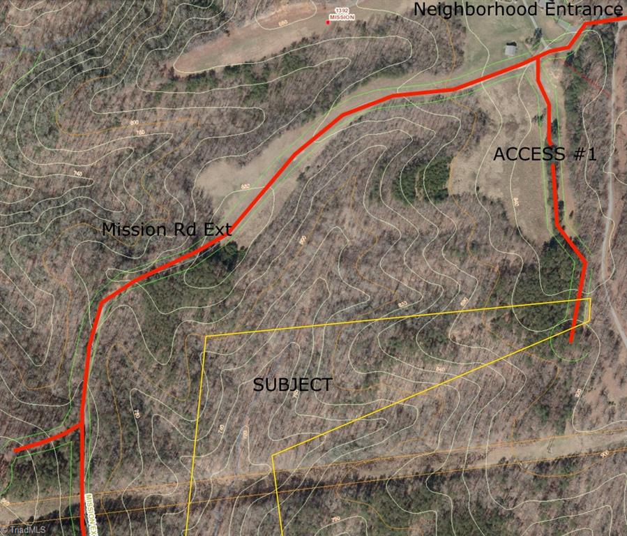 0 Mission Road Danbury, NC 27016 - Photo 21 of 27 Access #1 of 2. Excellent building site with long range view of mountains and sunset