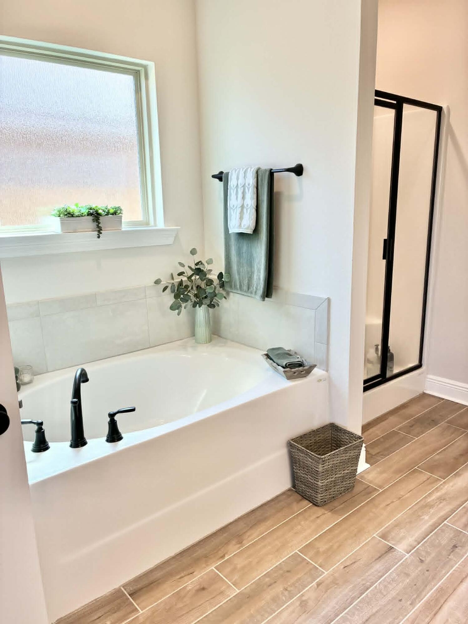 225 Hydrangea Boulevard Freeport, FL 32439 - Photo 7 of 11 a bathroom with a tub and a mirror