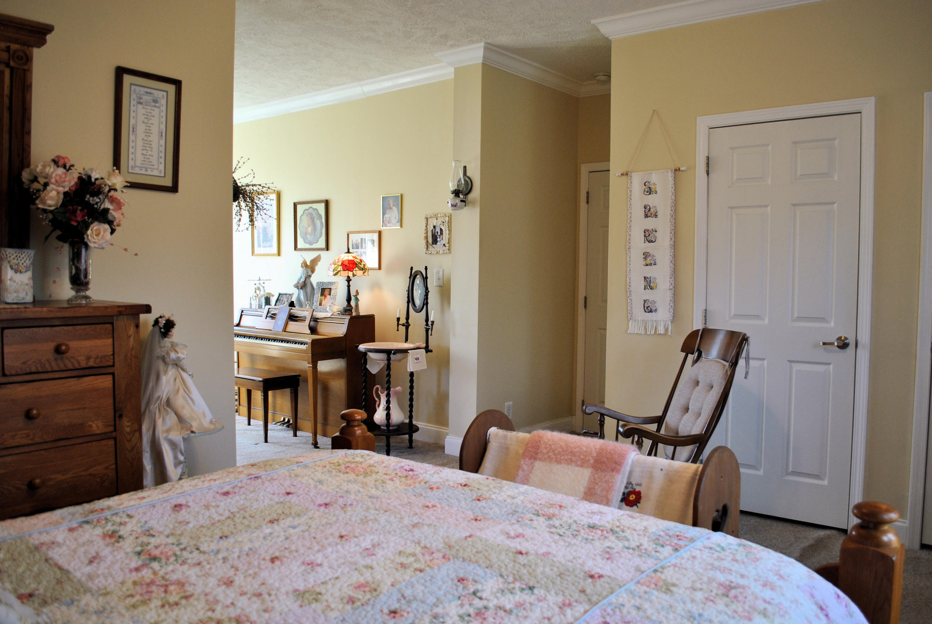 785 Union Valley Road Riner, VA 24149 - Photo 41 of 86 a bedroom with a bed table and chair