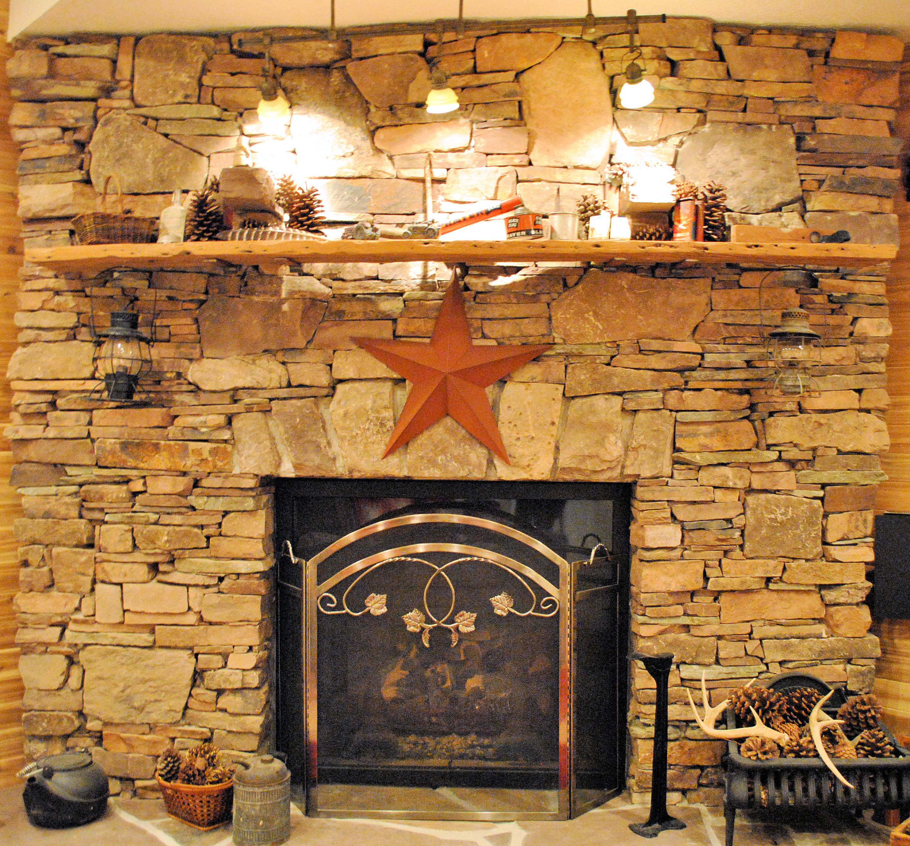 785 Union Valley Road Riner, VA 24149 - Photo 66 of 86 Stone Fireplace In Family Room