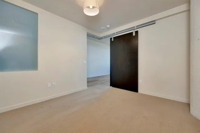 a view of an empty room