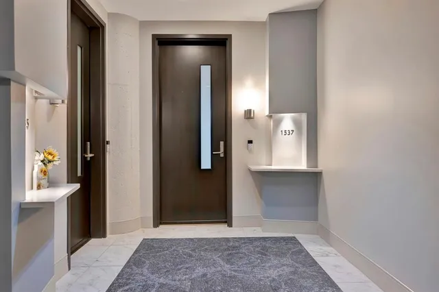 wooden floor and windows in a room