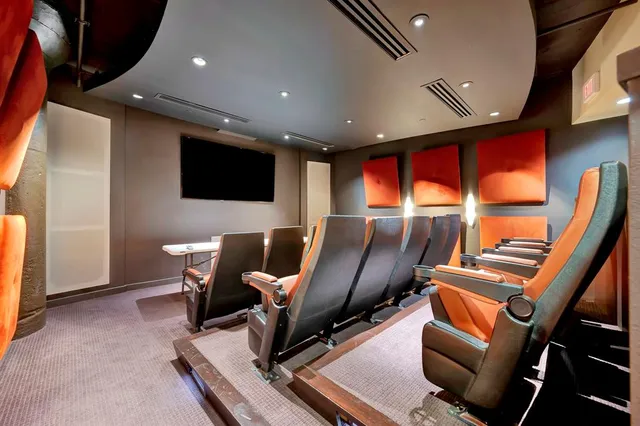 a work room with furniture