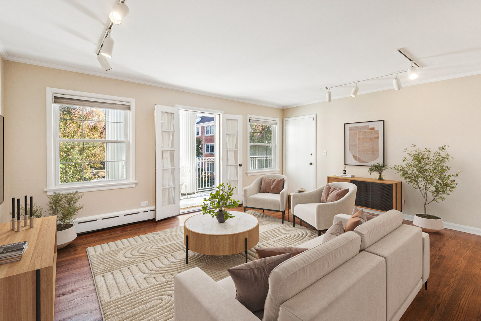 2252 Sherman Avenue, Unit 2 Evanston, IL 60201 - Photo 8 of 24 a living room with furniture potted plant and windows