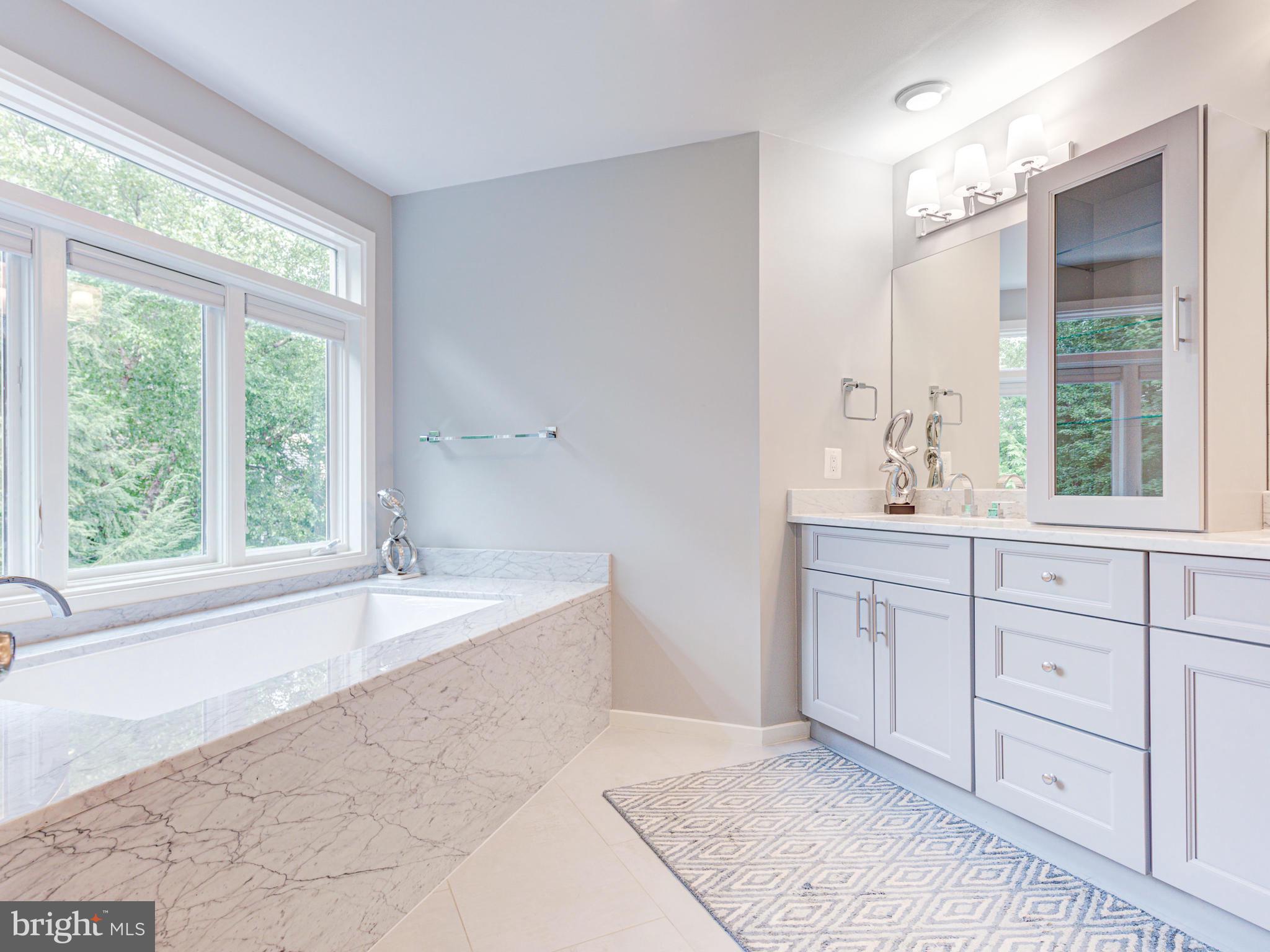1422 Belcastle Court Reston, VA 20194 - Photo 44 of 85 Master bath with marble floor