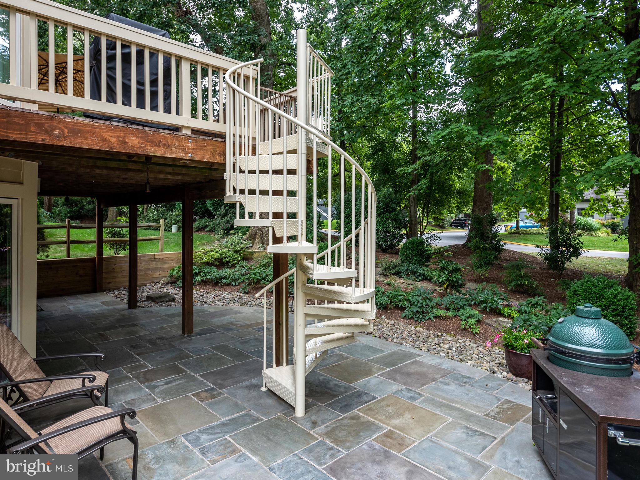 1422 Belcastle Court Reston, VA 20194 - Photo 72 of 85 Spiral staircase leads to deck