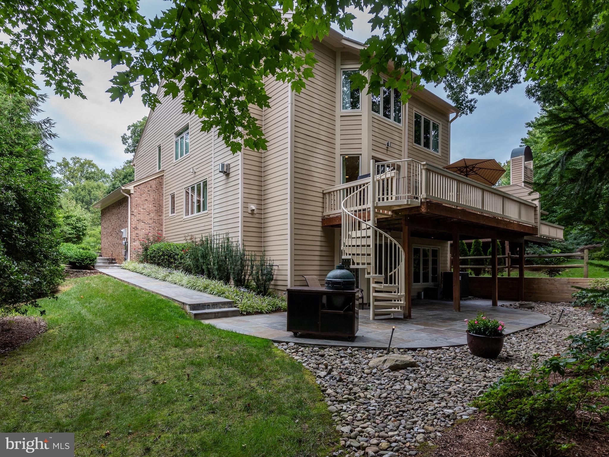 1422 Belcastle Court Reston, VA 20194 - Photo 78 of 85 View of slate walkway, patio and spiral stairs