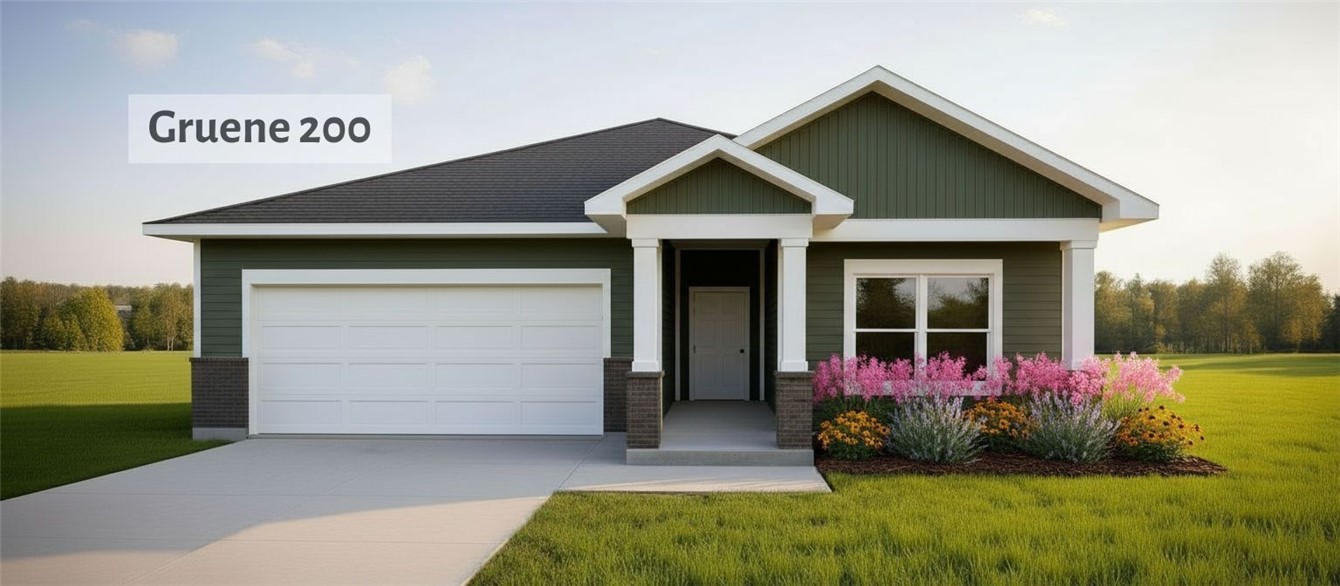 a view of an house with backyard space and garden