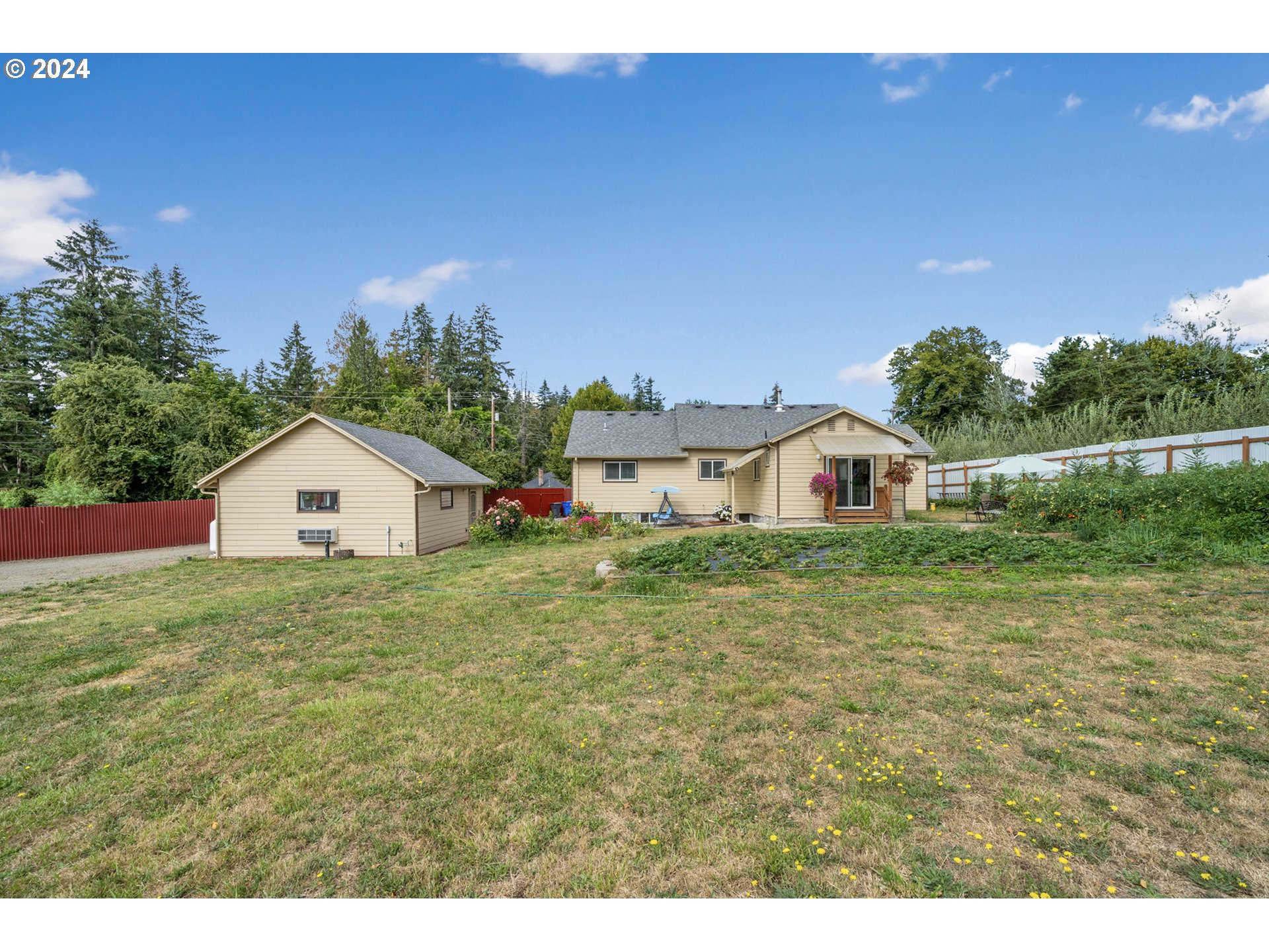 16985 Southeast Foster Road Gresham, OR 97080 - Photo 5 of 48 a front view of house with yard and trees in the background