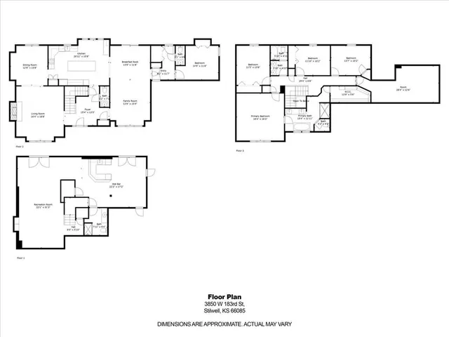 $799,900 | 3850 West 183rd Street, Stilwell, KS 66085
