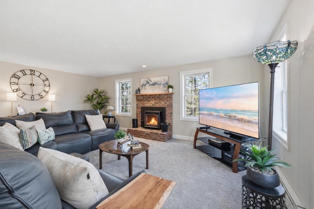 331 East County Road Rutland, MA 01543 - Photo 12 of 37 a living room with furniture a fireplace and a flat screen tv