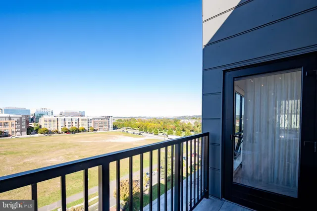 a view of city from balcony