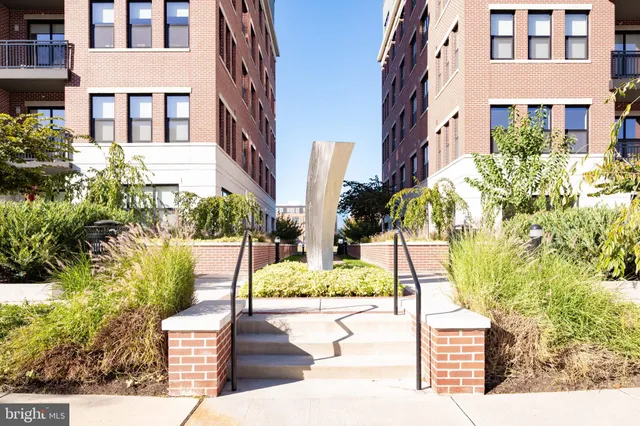 a front view of a building