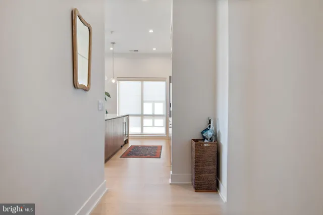wooden floor in a room with a window