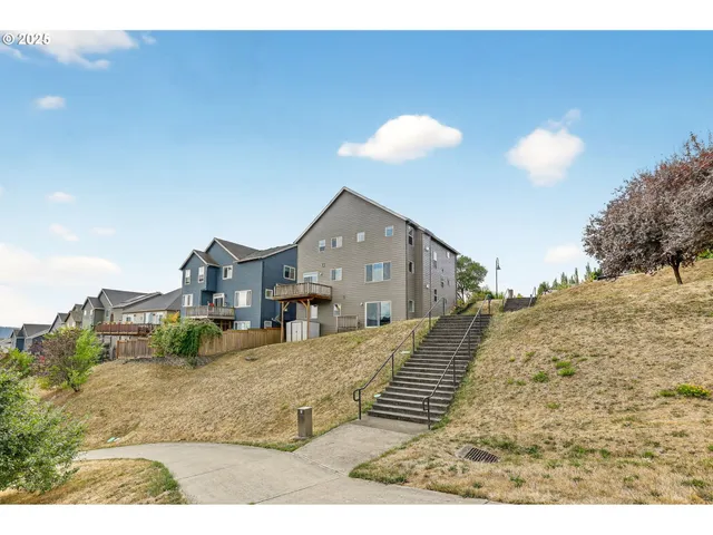 a view of a house with a patio