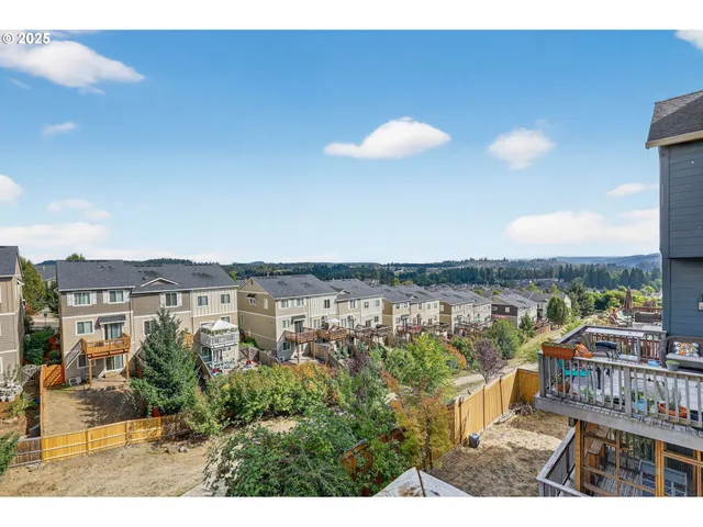 a view of a city from a terrace