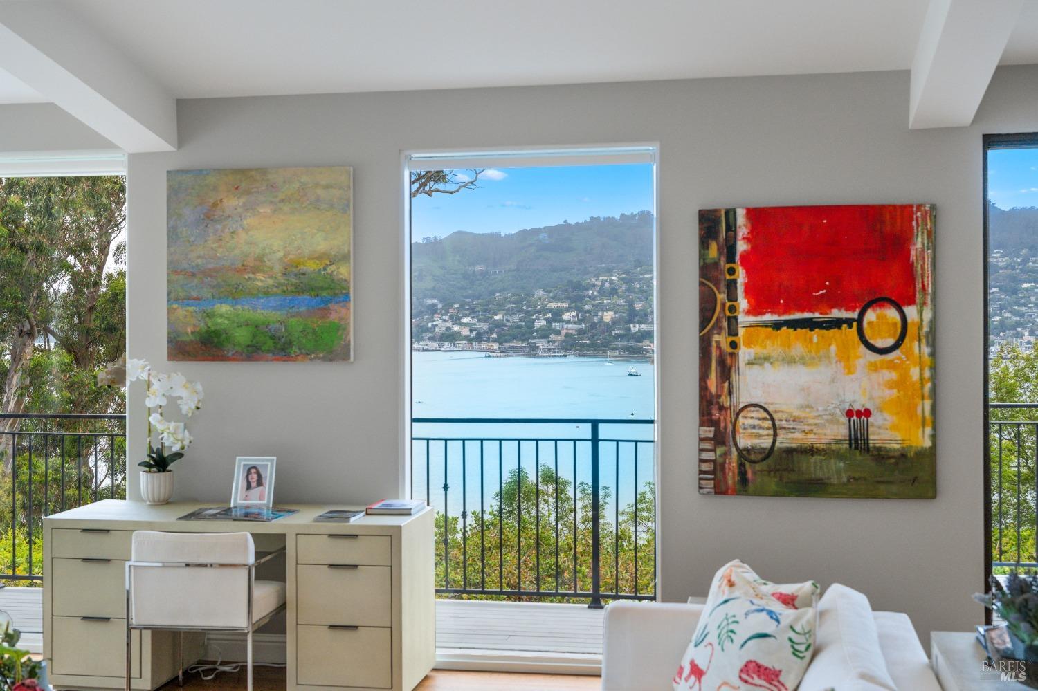 30 Eucalyptus Road Belvedere, CA 94920 - Photo 13 of 46 a workspace with furniture and window