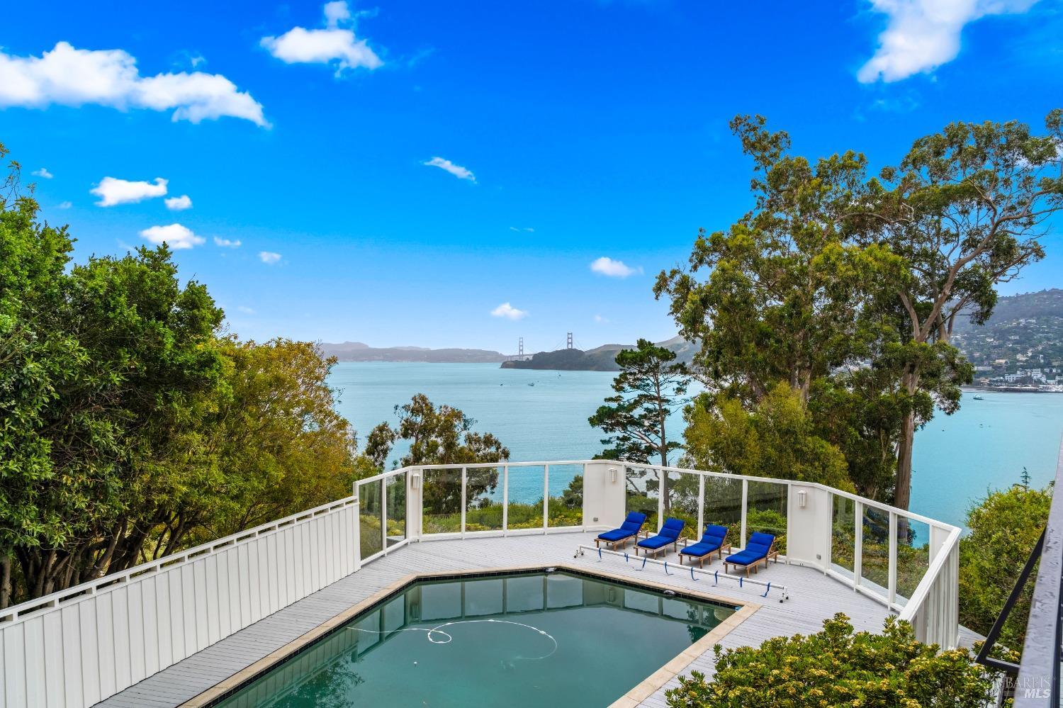 30 Eucalyptus Road Belvedere, CA 94920 - Photo 42 of 46 a view of a balcony with chairs