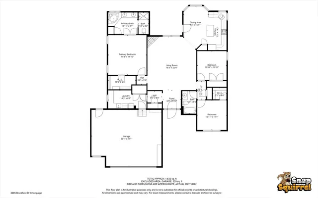 $309,900 | 3905 Brookfield Drive, Champaign, IL 61822