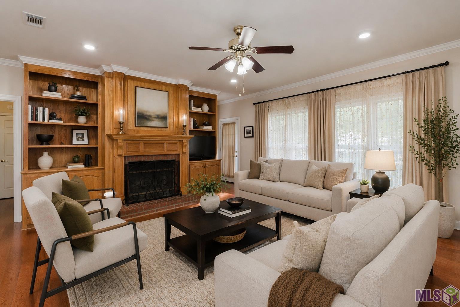 6057 Snowden Drive Baton Rouge, LA 70817 - Photo 8 of 51 Living Room with Virtually staged Furniture