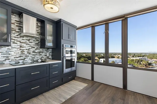 a view of a swimming pool with a terrace