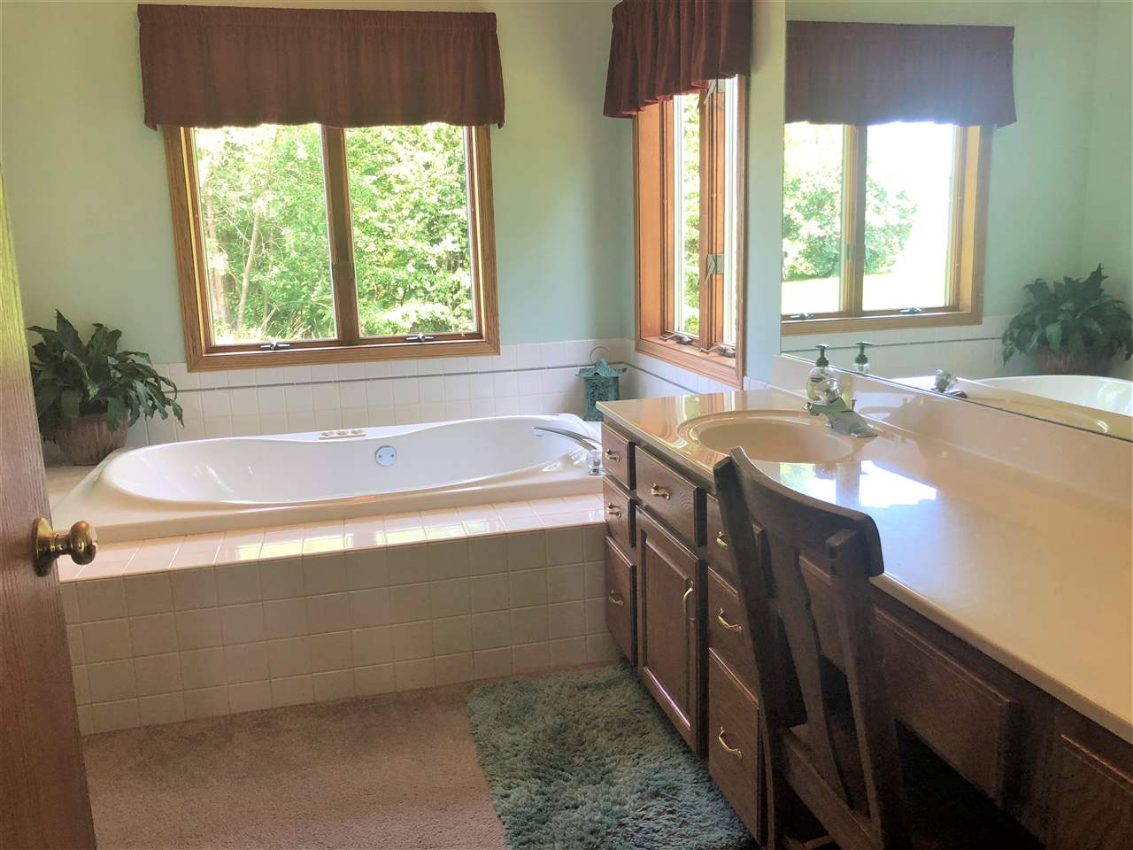 6652 North Cedar Road Forreston, IL 61030 - Photo 15 of 25 a bath tub sitting in a bathroom next to a window
