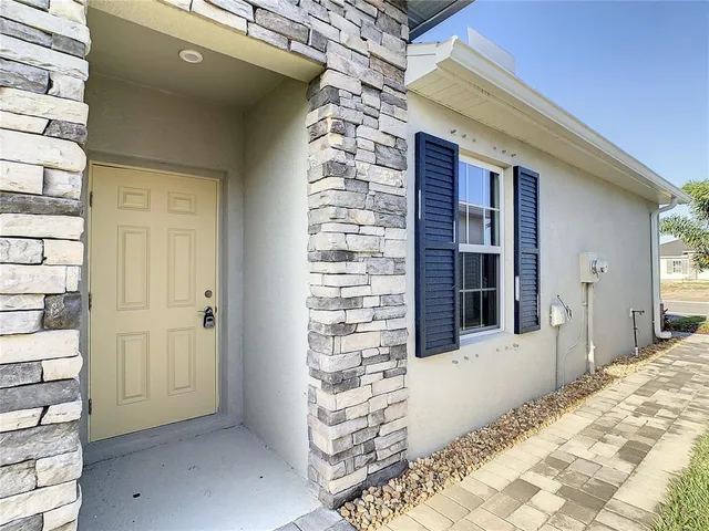 a view of front door of house