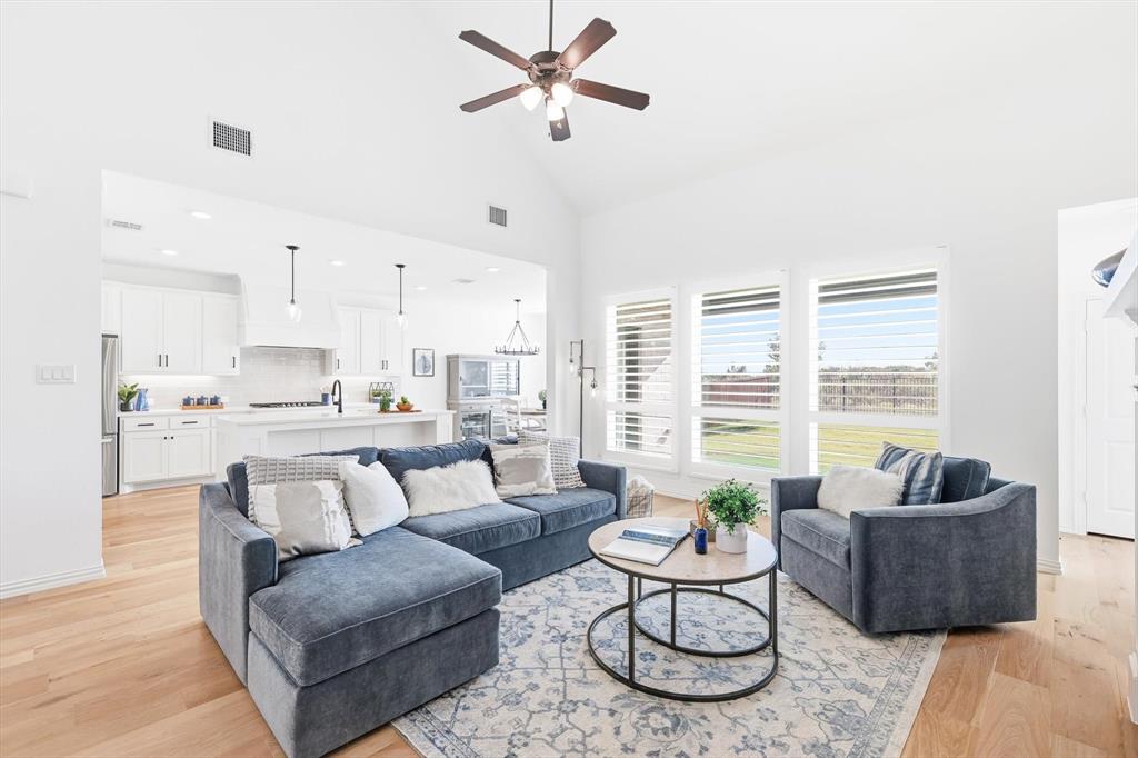2171 Cloverfern Way Haslet, TX 76052 - Photo 4 of 38 a living room with furniture and a large window