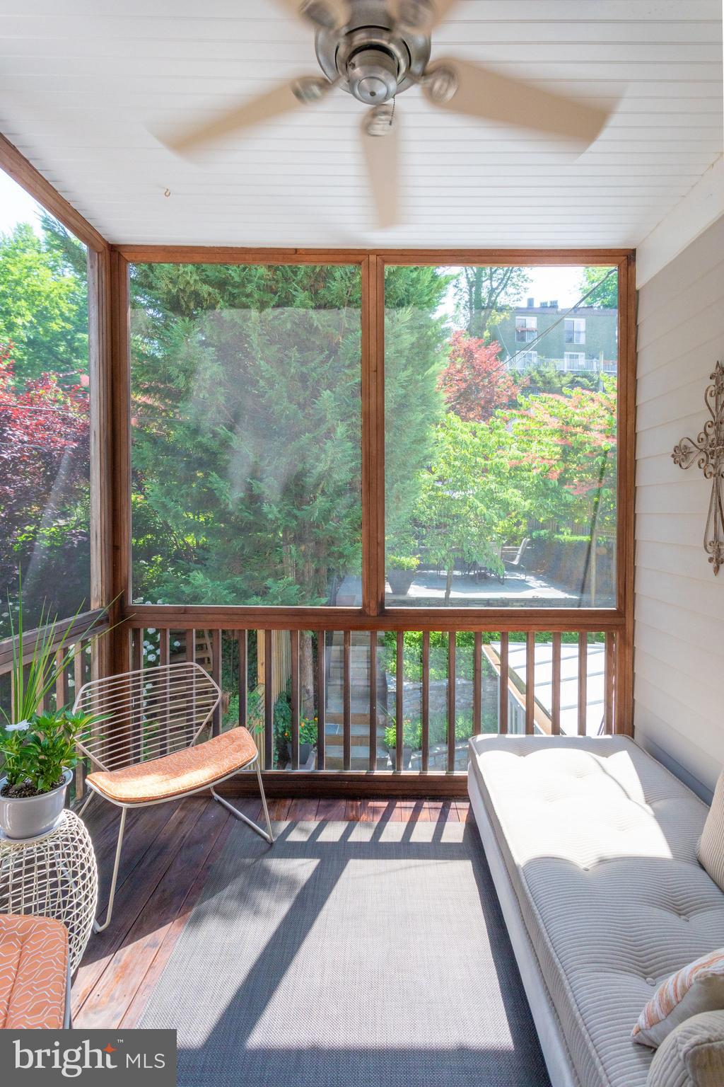 2041 Park Road Northwest Washington, DC 20010 - Photo 46 of 61 Screened-in Patio off Master Bedroom
