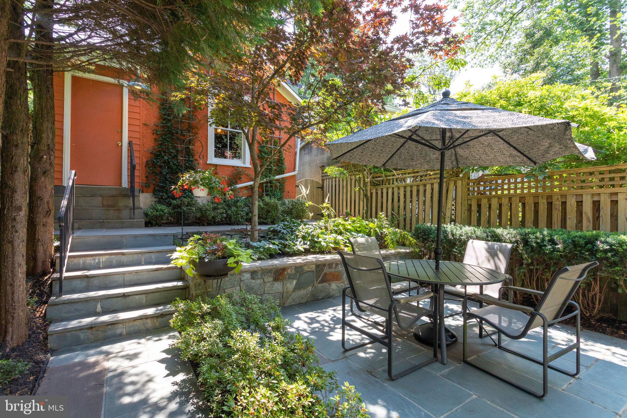 2041 Park Road Northwest Washington, DC 20010 - Photo 55 of 61 Top Patio with Garage in background