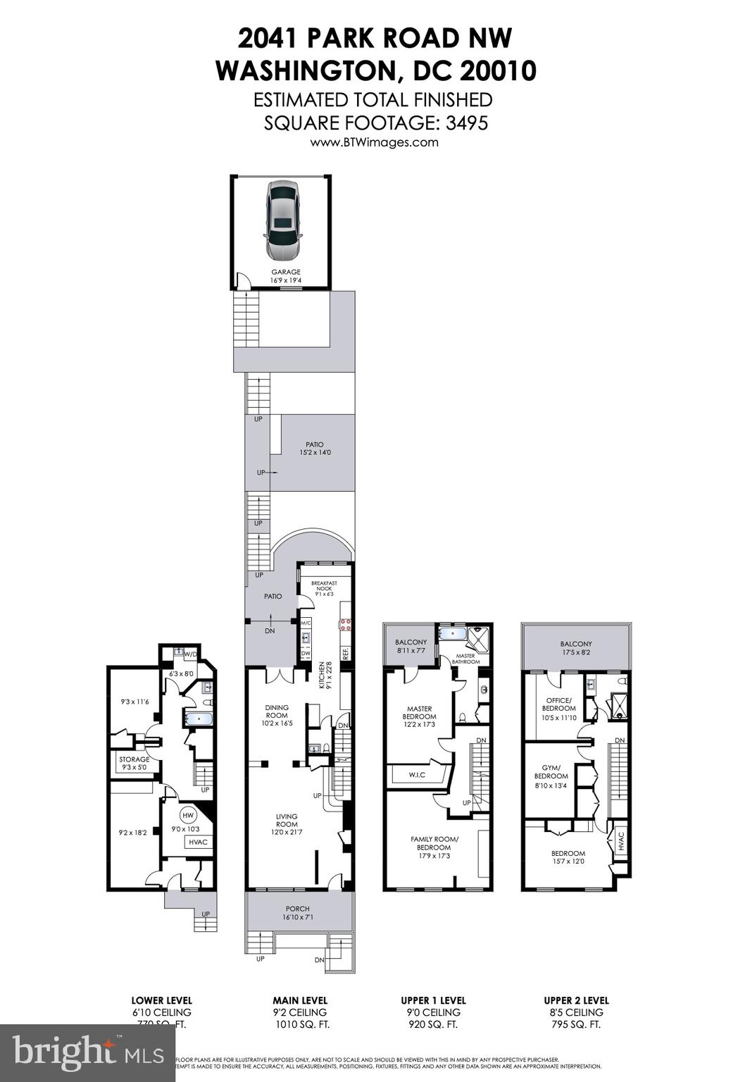 2041 Park Road Northwest Washington, DC 20010 - Photo 61 of 61 Floor Plan