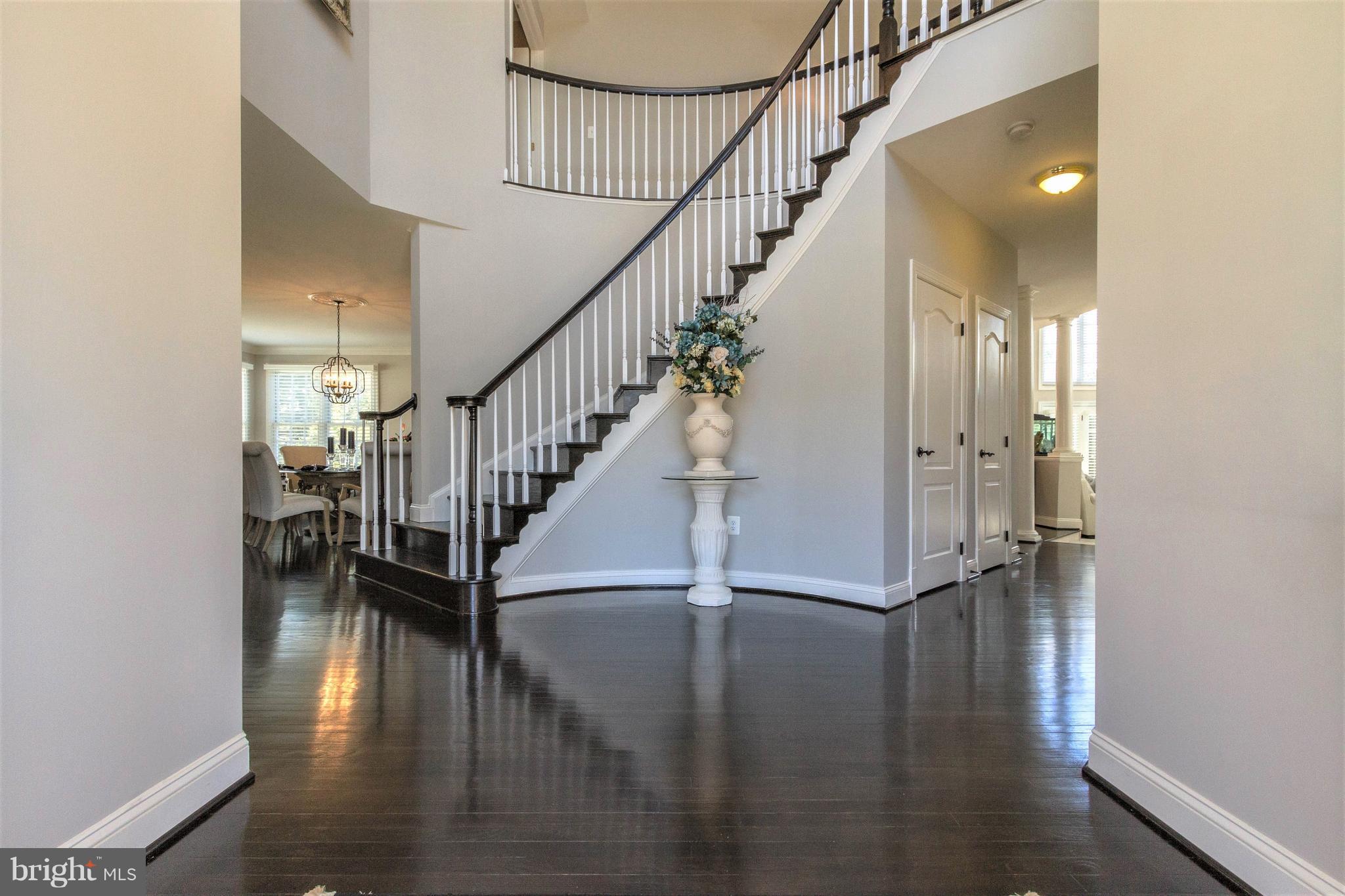 8247 Roxborough Loop Gainesville, VA 20155 - Photo 2 of 30 Two-Story Foyer with Dramatic Curved Staircase