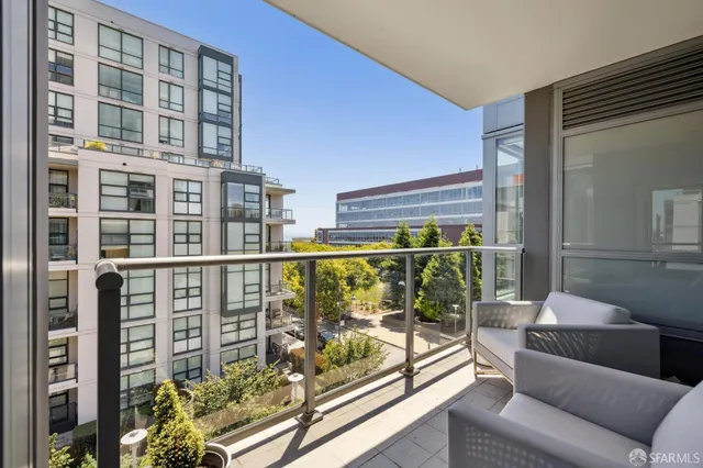 a view of balcony with couch