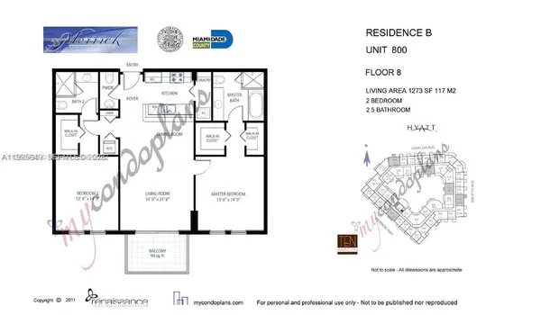 $4,000 | 55 Merrick Way, Unit 800, Coral Gables, FL 33134
