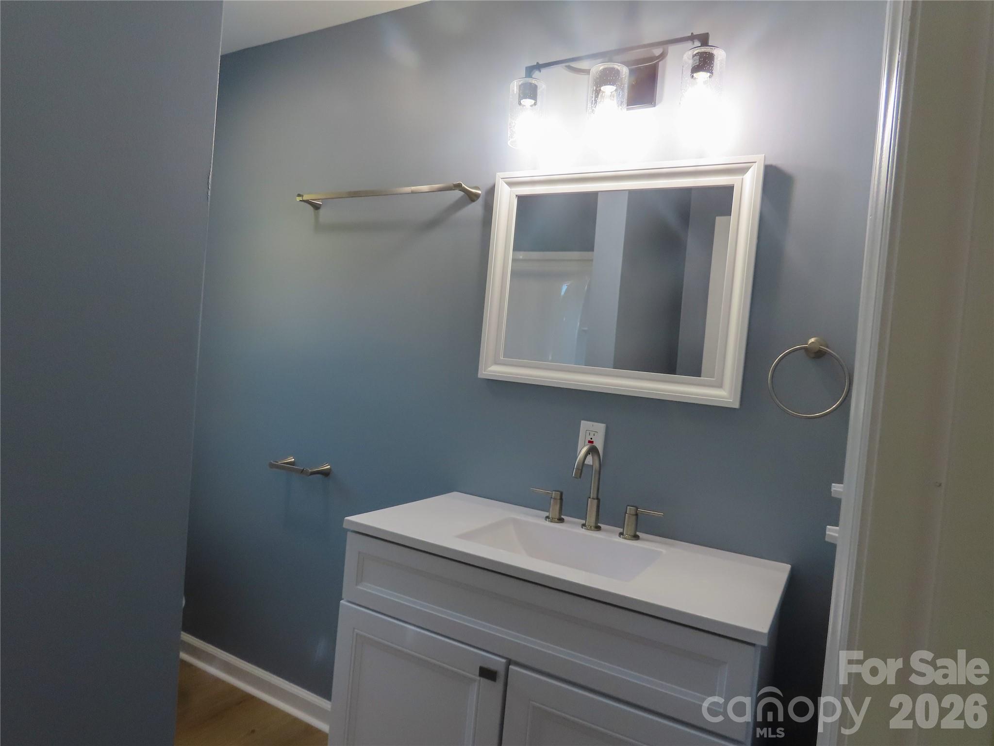 433 Clinton Avenue Lancaster, SC 29720 - Photo 28 of 28 a bathroom with a sink and mirror