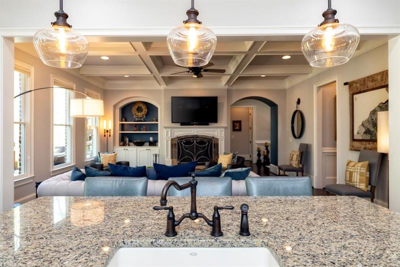 3311 Sewell Mill Road Marietta, GA 30062 - Photo 1 of 1 View from Kitchen Island into the Family Room