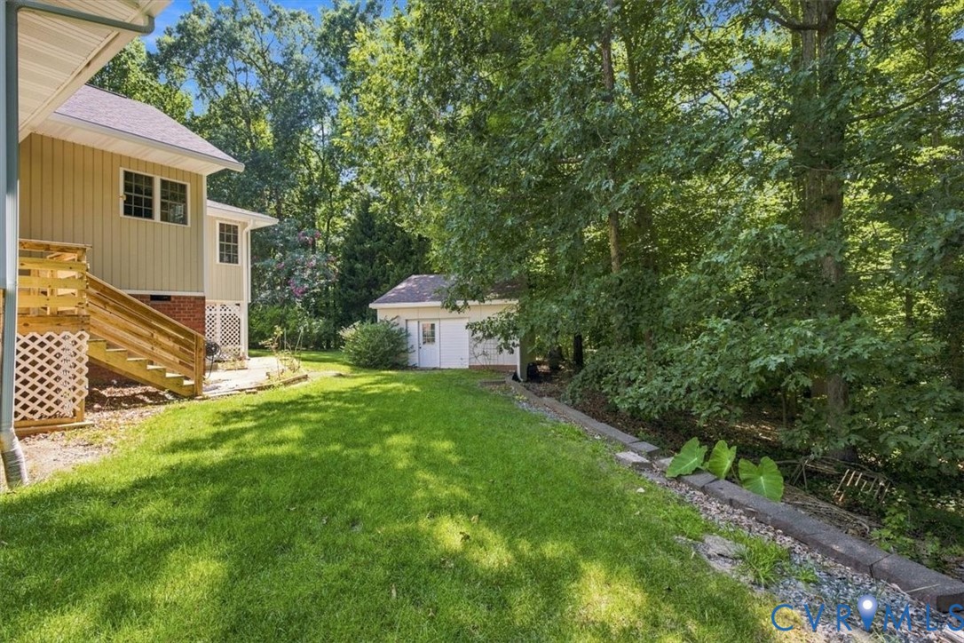 12600 Lilking Road Chester, VA 23831 - Photo 20 of 33 Spacious rear yard with expansive lawn, elevated w