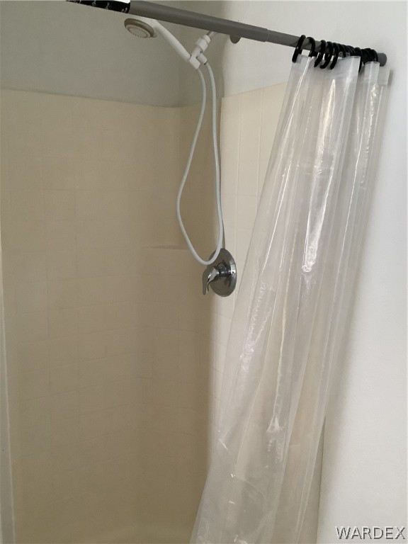 4024 Canelo Road Golden Valley, AZ 86413 - Photo 29 of 35 a bathroom with a shower and a shower curtain