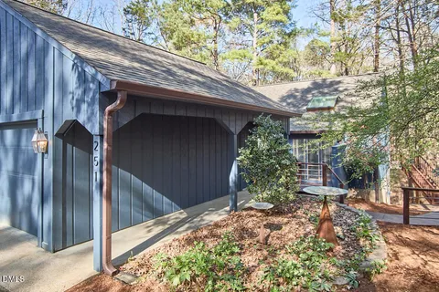 a backyard of a house