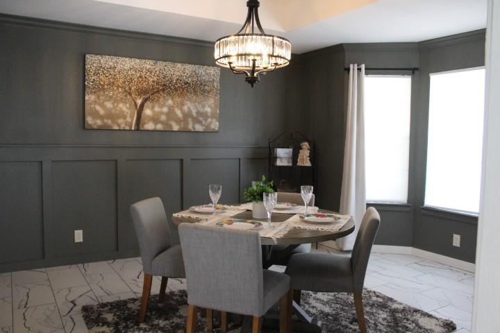2020 Arbor Bend Road Bonham, TX 75418 - Photo 9 of 19 Dining area with wainscoting and crown molding
