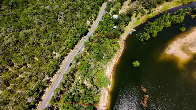a view of a swimming pool with an outdoor space