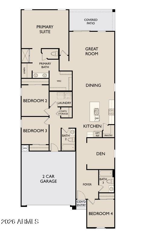 47651 West Moeller Road Maricopa, AZ 85139 - Photo 11 of 11 Alba- Lot 138- Poppy L floor plan